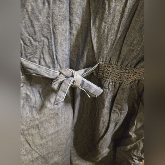 New Millenium 3x half zip denim dress - Picture 3 of 5